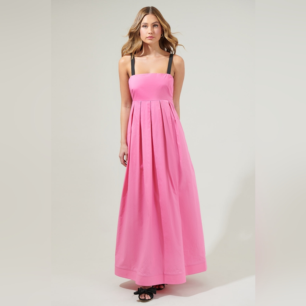 Fabiola Pleated Maxi Dress